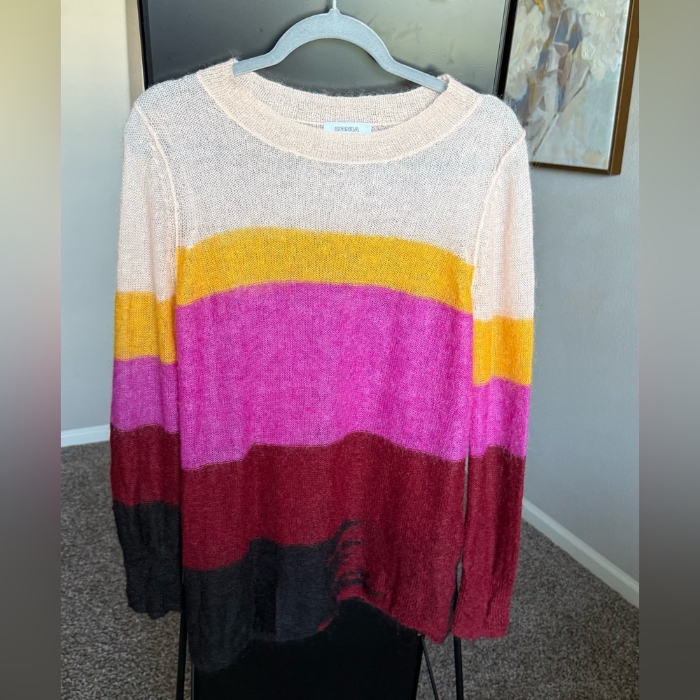 Sonia Rykiel Multicolor Striped Cashmere Sweater